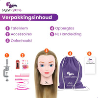 Blond Ombre Oefenhoofd Kappershoofd Oefenhoofd Sassy Goods 