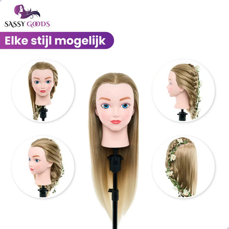 Blond Ombre Oefenhoofd Kappershoofd Oefenhoofd Sassy Goods 