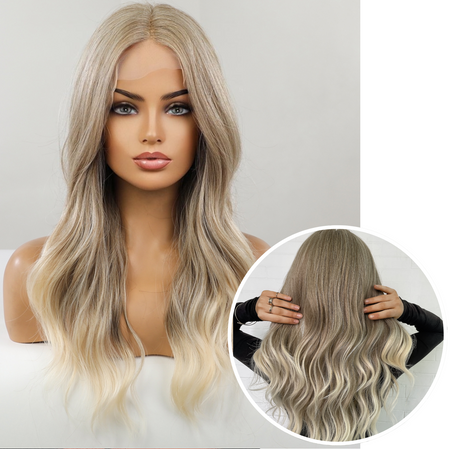 Ombre Blonde Front Lace Wig Balayage