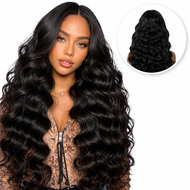 Luxe Lace Front Wig Zwart met Krullen