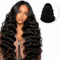 Luxe Lace Front Wig Zwart met Krullen