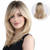 Blonde Pruik met Lagen