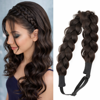 Gevlochten Haarband – Verstelbaar | Donkerbruin