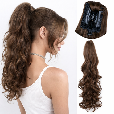 Clip In Ponytail Extension Bruin