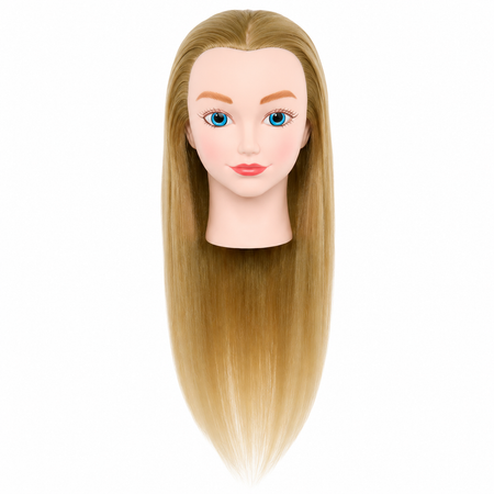 Kappershoofd oefenhoofd blond - incl. styling accessoires