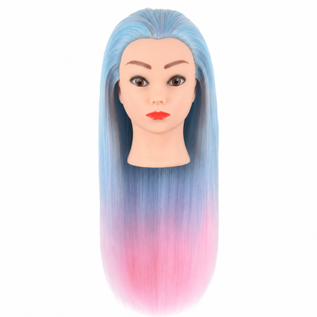 Oefenhoofd Kappershoofd Roze Blauw - 70 cm