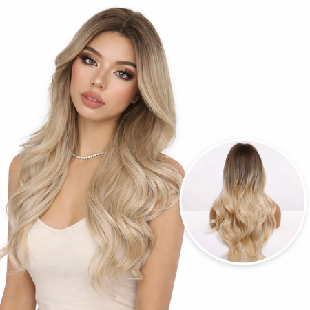 Ombre As Blonde Pruik