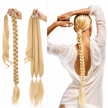 Vlecht Ponytail Extension Blond