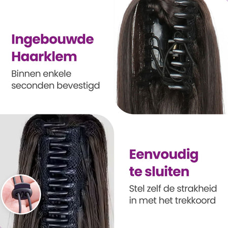 Clip In Extensions Steil Donkerbruin Haarextensies Sassy Goods 