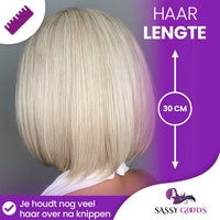 Ombre As Blonde Pruik Kort - 30 cm