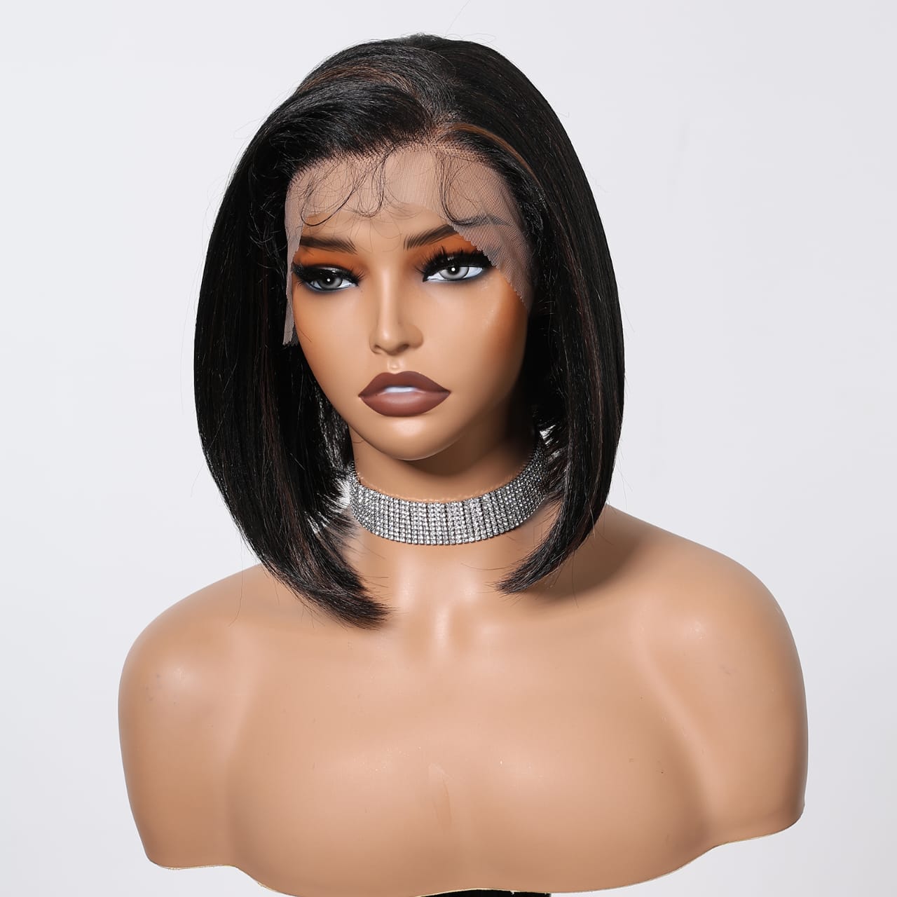 Pre order Luxury Black Wig Front Lace Wig - Straight - 60-65 cm