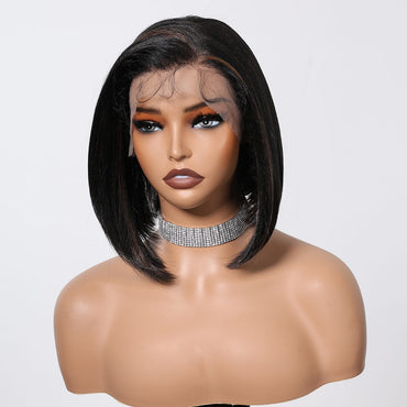 Lace Wig Zwart 30 cm