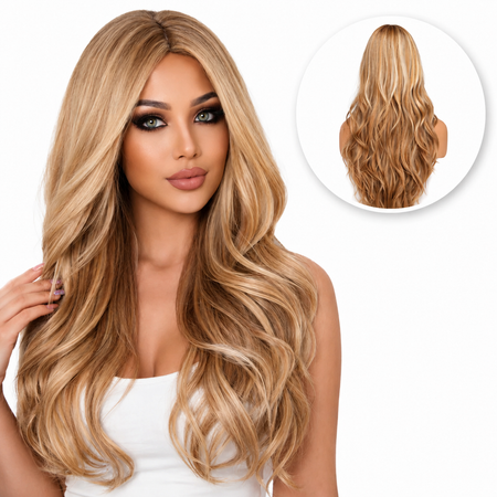 Blonde Pruik met Highlights
