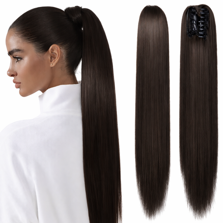Clip In Extension Steil Donkerbruin