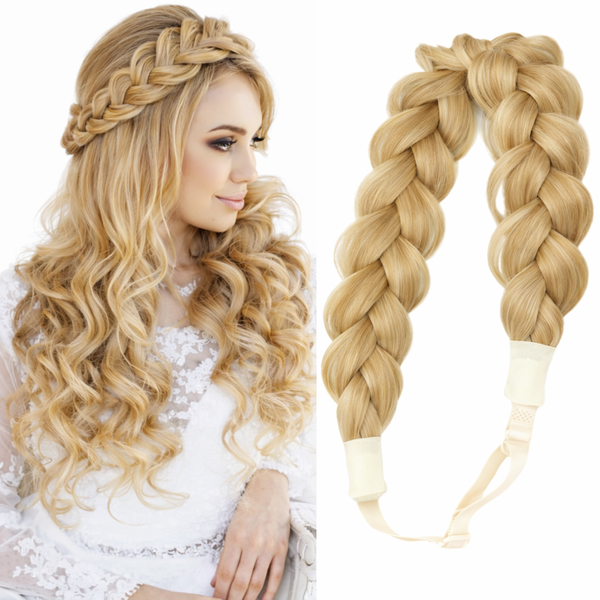 Luxe Vlecht Haarband Blond - Verstelbaar