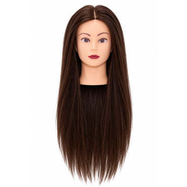 Kapperspop 80% echt haar donker bruin