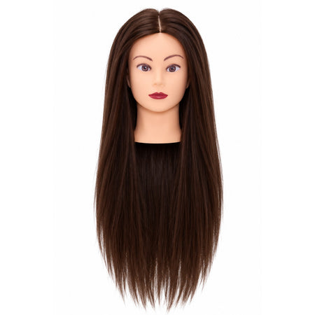 Kapperspop 80% echt haar donker bruin