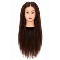 Kapperspop 80% echt haar donker bruin
