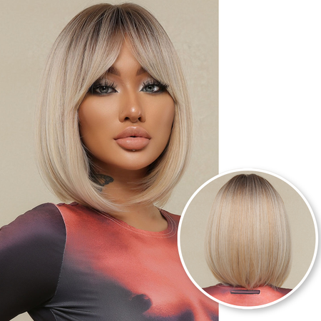 Blonde Wig - Sassy Goods Wigs Women Short Hair - Ombre - Wig - 30 cm
