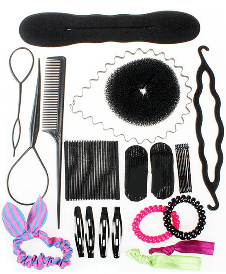 Hair Accessories Women - Comb - Hair Bows - Hair Styling Accessories Set - 25 pieces