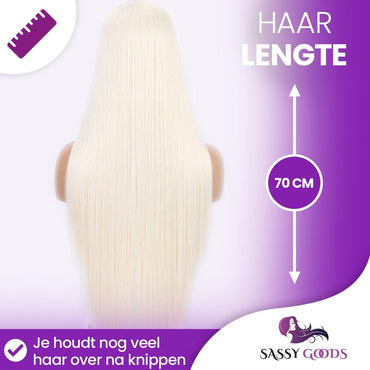 Luxe Lace Wig - Licht Wit Blonde Pruik
