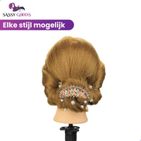 Oefenhoofd Kappershoofd 90% Echt Haar Bruin Oefenhoofd Sassy Goods 