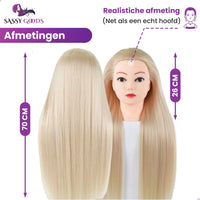 Blond Oefenhoofd Kappershoofd Oefenhoofd Sassy Goods 