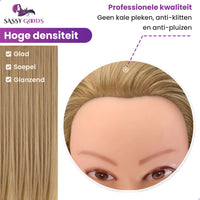 Donkerblond Oefenhoofd Kappershoofd Oefenhoofd Sassy Goods 