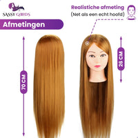 Bruin Oefenhoofd Kappershoofd Oefenhoofd Sassy Goods 