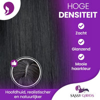 Zwarte Pruik Kort Pruik Sassy Goods 