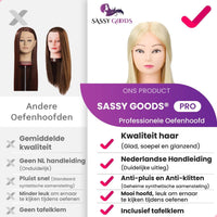 Blond Oefenhoofd met Statief & Accessoires - 70 cm - PRE-ORDER - Sassy Goods
