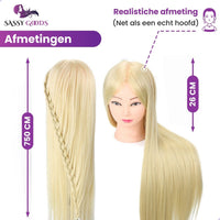 Blond Oefenhoofd met Statief & Accessoires - 70 cm - PRE-ORDER - Sassy Goods