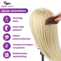 Blond Oefenhoofd met Statief & Accessoires - 70 cm - PRE-ORDER - Sassy Goods