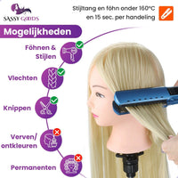 Blond Oefenhoofd met Statief & Accessoires - 70 cm - PRE-ORDER - Sassy Goods
