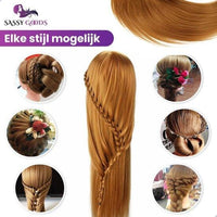 Bruin Oefenhoofd met Statief - 70 cm - Sassy Goods