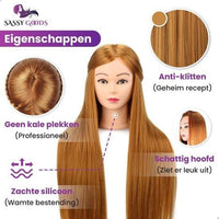Bruin Oefenhoofd met Statief - 70 cm - Sassy Goods