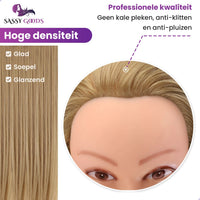 Kapperspop kappershoofd donker blond