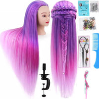Paars Ombre Oefenhoofd Kappershoofd Oefenhoofd Sassy Goods 