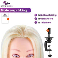 Regenboog kleur Oefenhoofd met Statief - 70 cm - Sassy Goods