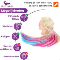 Regenboog kleur Oefenhoofd met Statief - 70 cm - Sassy Goods