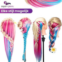 Regenboog kleur Oefenhoofd met Statief - 70 cm - Sassy Goods