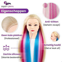 Regenboog kleur Oefenhoofd met Statief - 70 cm - Sassy Goods