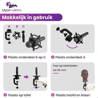 Statief voor Oefenhoofden - Sassy Goods